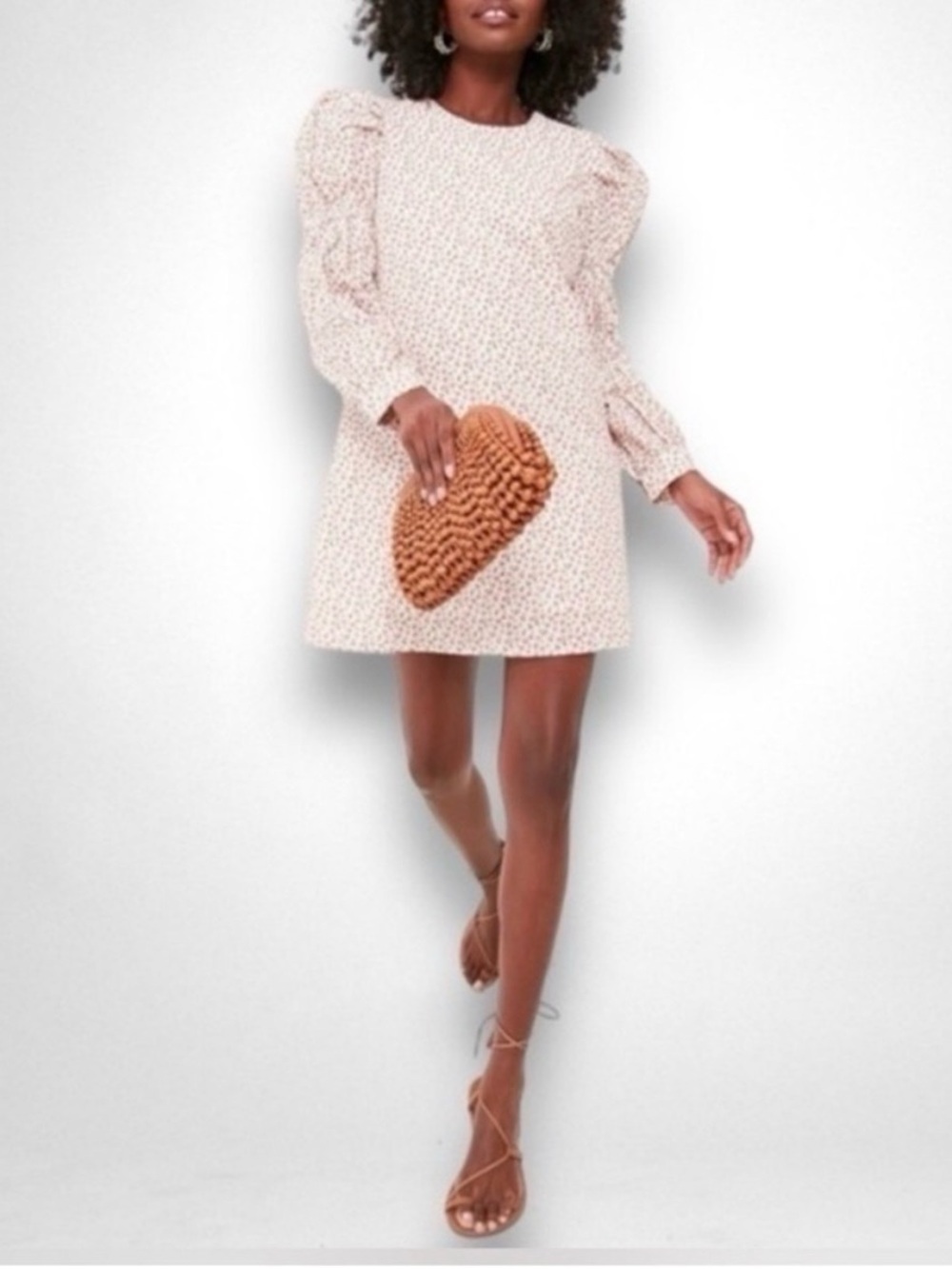 Tuckernuck Textured Floral Puff-Sleeve Clemons Mini Dress